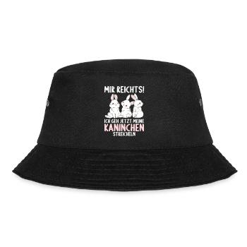 Hase Mir reichts ich geh Kaninchen streicheln - Bucket Hat - Schwarz - Vorne - Lela (165cm)