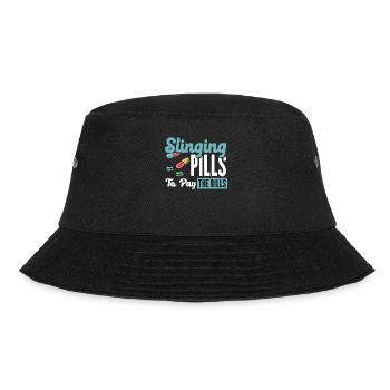 Pharmacist Gift, Pharmacy Pharmacy, Pharmacist - Bucket Hat - black - Front - Lela (165cm)