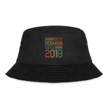 Best neighbor since 2018 Nachbarn Nachbar - Bucket Hat - Schwarz - Vorne - Lela (165cm)