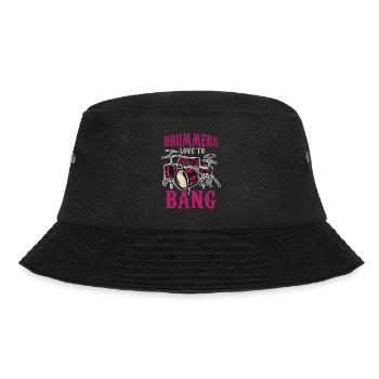 Schlagzeuger Drums - Bucket Hat - Schwarz - Vorne - Lela (165cm)