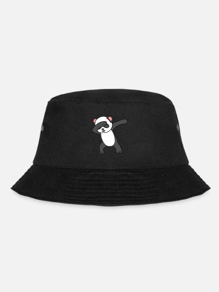 Panda - Bucket Hat - Schwarz