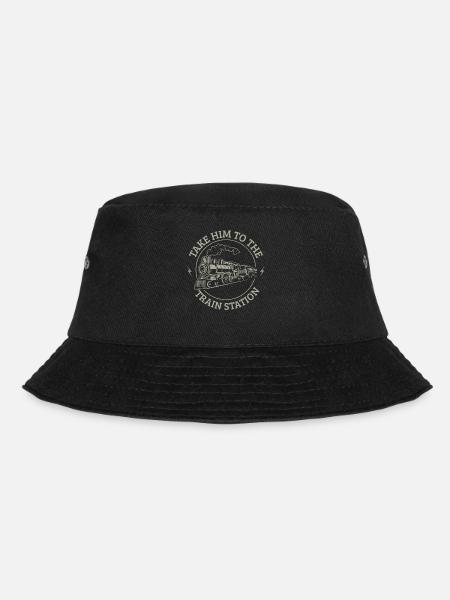 Nimm Ihn Zum Bahnhof - Bucket Hat - Schwarz