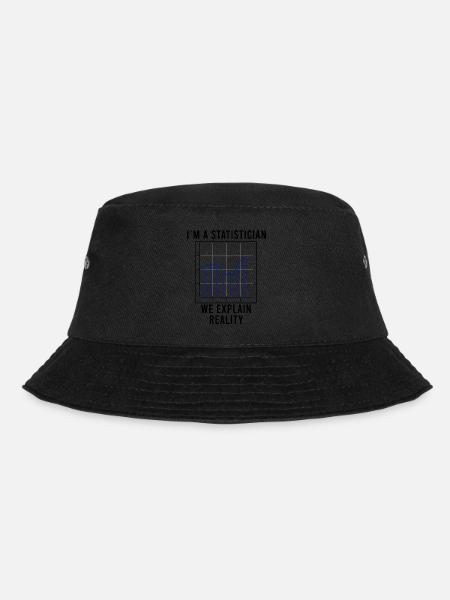 Lustiges Sprichwort Statistiker Data Science - Bucket Hat - Schwarz