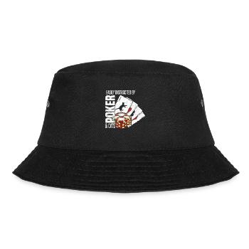 Poker players easily distracted by poker and cats - Bucket Hat - black - Front - Lela (165cm)