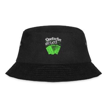 Quetschn Virtuose, Steirische Harmonika - Bucket Hat - Schwarz - Vorne - Lela (165cm)