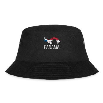 Panamaer Panama Herkunft Panamaische Flagge - Bucket Hat - Schwarz - Vorne - Lela (165cm)
