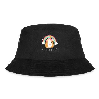 Guinea Pigs Pet Owner I Unicorn I Guinea Pig I - Bucket Hat - black - Front - Lela (165cm)