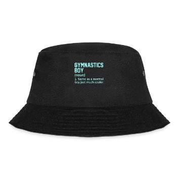 Gymnastics Boy Definition Gymnast Gymnastic Lover - Bucket Hat - Schwarz - Vorne - Lela (165cm)