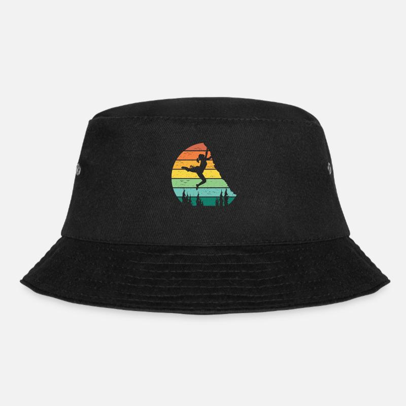 Bouldern Sportlerin - Bucket Hat - Schwarz