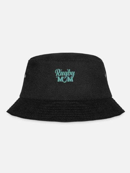 Rugby Mom Football Sport Spieler Fans - Bucket Hat - Schwarz