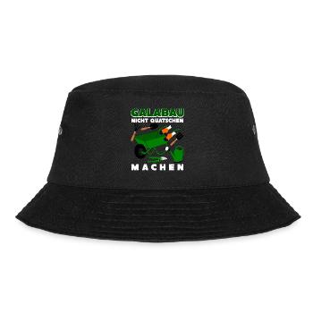 Galabau Gartenbau Werkzeug Galabauer - Bucket Hat - Schwarz - Vorne - Lela (165cm)