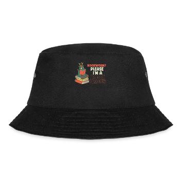 Bookworm, Please I Am A Book Dragon - Bucket Hat - black - Front - Lela (165cm)
