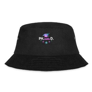 PhD Completed Doctor 2022 Phinished Doctorate - Bucket Hat - black - Front - Lela (165cm)