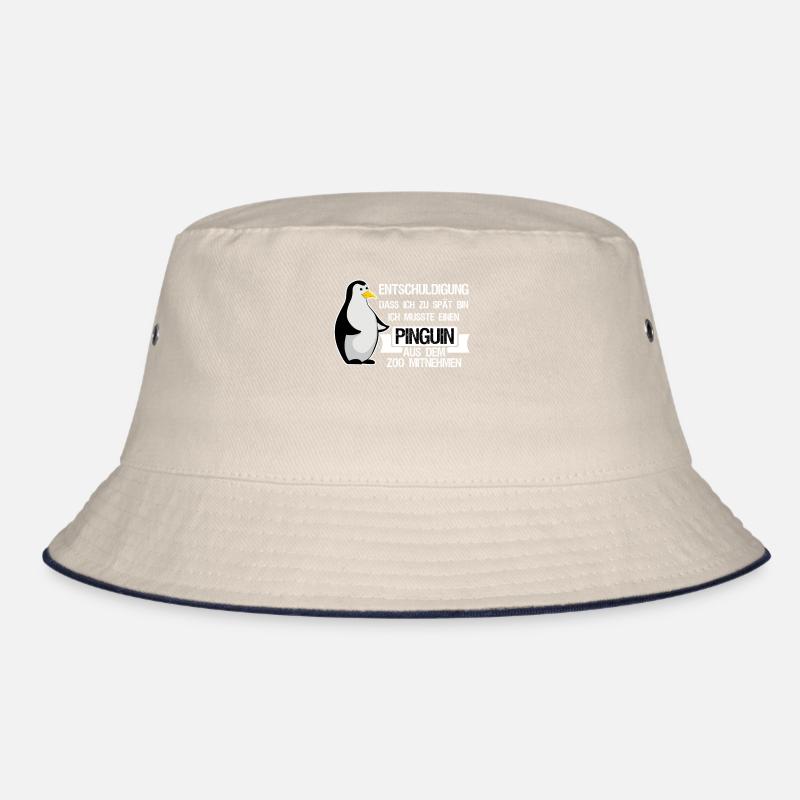 Pinguin Spruch Pinguine Bucket Hat
