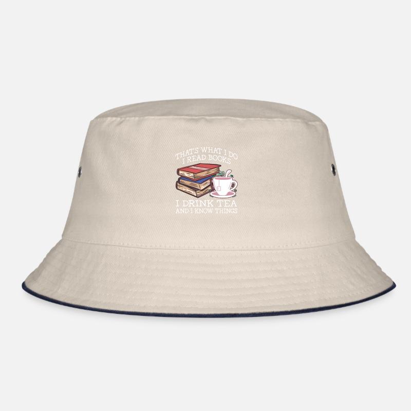 Ich Lese Bücher Und Ich Weiß Dinge Bucket Hat