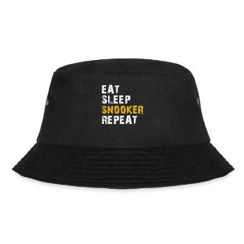 eat sleep Snooker - Bucket Hat - black - Front - Lela (165cm)