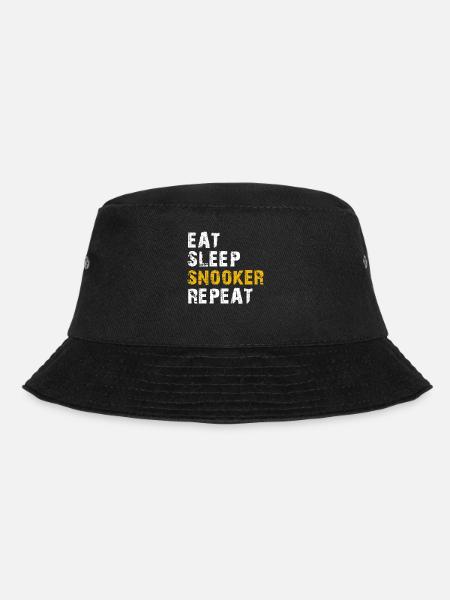 eat sleep Snooker - Bucket Hat - black