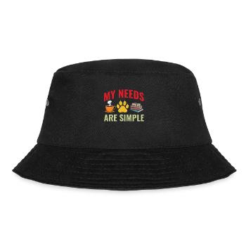 Funny Book Lover Coffee Dog Book - Bucket Hat - Schwarz - Vorne - Lela (165cm)