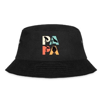 Wingfoil Papa Wing Surf Dad Wing Foil - Bucket Hat - Schwarz - Vorne - Lela (165cm)
