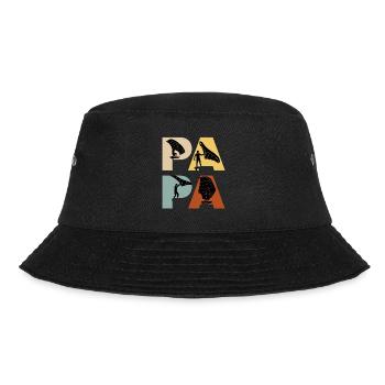 Wing Foil Papa Wing Surf Dad Wing Foil - Bucket Hat - Schwarz - Vorne - Lela (165cm)