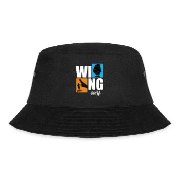 Wing Surf Wingfoil Wingsurf Retro - Bucket Hat - black - Front - Lela (165cm)