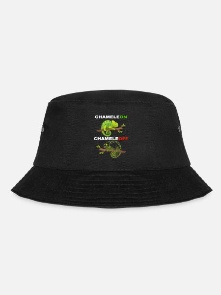 Lustiges Chameleon - ChameleON ChameleOFF - Bucket Hat - Schwarz
