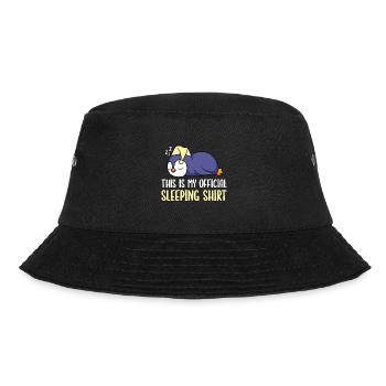 Penguin Sleep Shirt Official Sleep Shirt - Bucket Hat - black - Front - Lela (165cm)