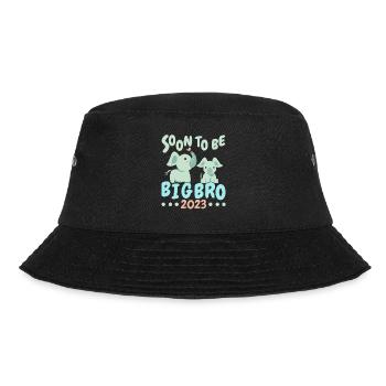 Bald Werde Ich Großer Bruder 2023 - Bucket Hat - Schwarz - Vorne - Lela (165cm)