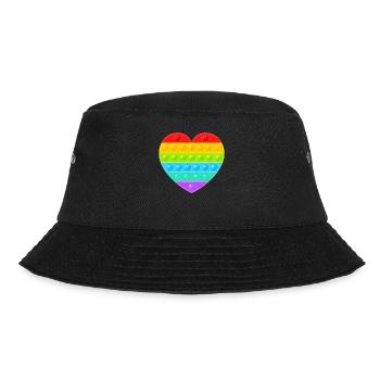 Pop It Popit Heart Arc-en-ciel coloré - Bob - noir - Devant - Lela (165cm)