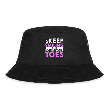 Ballet Dance Keep Smiling And - Bucket Hat - black - Front - Lela (165cm)