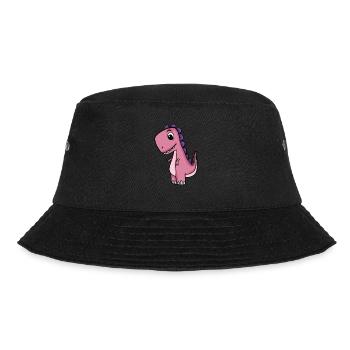 Dino Motif - Bucket Hat - black - Front - Lela (165cm)