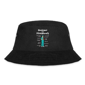 Anatomie einer Pflegekraft Lustige Altenpflegerin - Bucket Hat - Schwarz - Vorne - Lela (165cm)