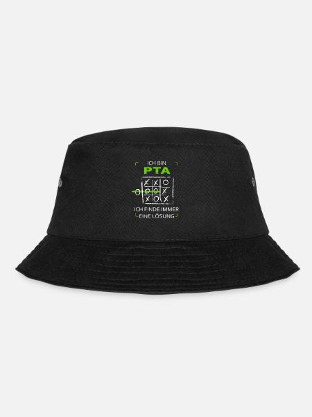 Ich bin PTA Drei Gewinnt Lustig Witzig - Bucket Hat - Schwarz