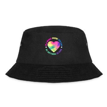 Friendliness Inclusion Diversity Anti Bullying - Bucket Hat - black - Front - Lela (165cm)