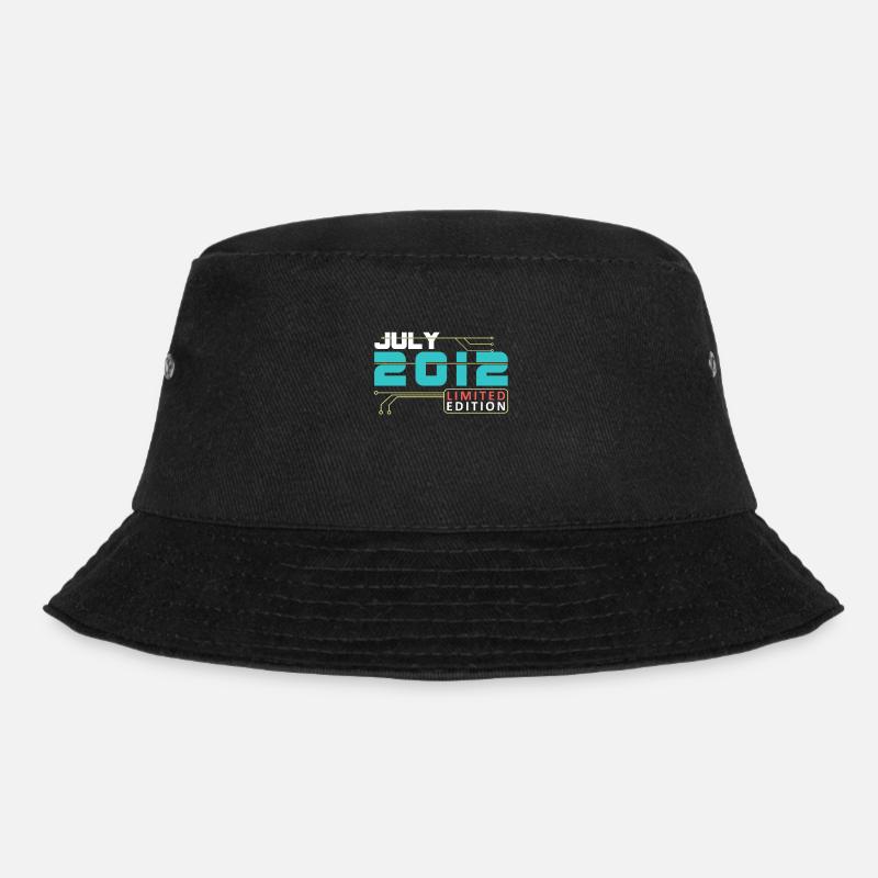 July 2012 - Geburtstag im Juli - Bucket Hat - Schwarz