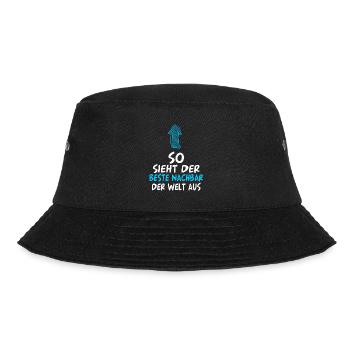 Bester Nachbar - Bucket Hat - Schwarz - Vorne - Lela (165cm)