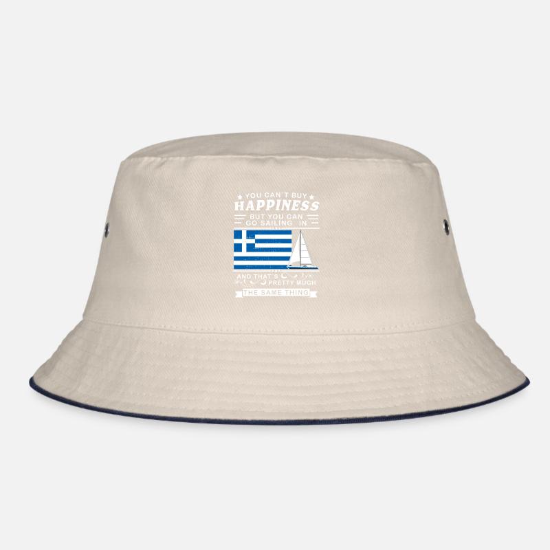 Sailing in Greece Flag Sailor Gift Idea Bucket Hat