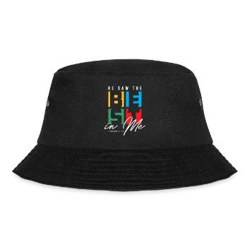 He Saw The Best in Me - Christian Clothing - Bucket Hat - black - Front - Lela (165cm)
