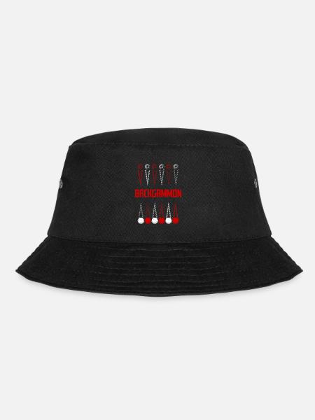 Backgammon - Bucket Hat - Schwarz