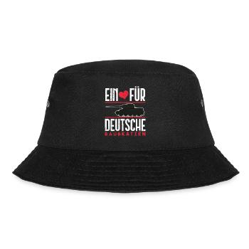 Tank driver predatory cats military tank - Bucket Hat - Schwarz - Vorne - Lela (165cm)