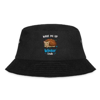 Wake me up when winter ends - Bucket Hat - black - Front - Lela (165cm)
