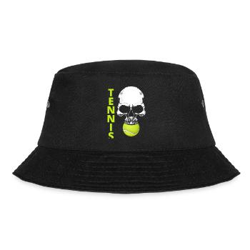 tennis / tennis / tennis player / tennis game - Bucket Hat - black - Front - Lela (165cm)