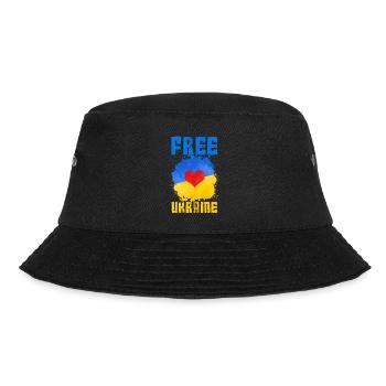 ukraine flag heart peace - Bucket Hat - black - Front - Lela (165cm)