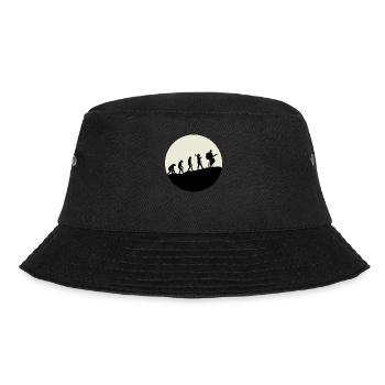Guitarists Evolution Moon - Bucket Hat - Schwarz - Vorne - Lela (165cm)