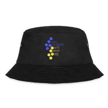 ukraine peace kiev crimea free ukrain flower - Bucket Hat - black - Front - Lela (165cm)