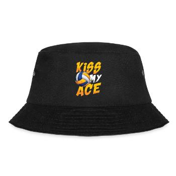 Kiss My Ace - Bucket Hat - Schwarz - Vorne - Lela (165cm)