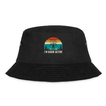 I´m Radio Active. ham radio, amateur radio, - Bucket Hat - Schwarz - Vorne - Lela (165cm)