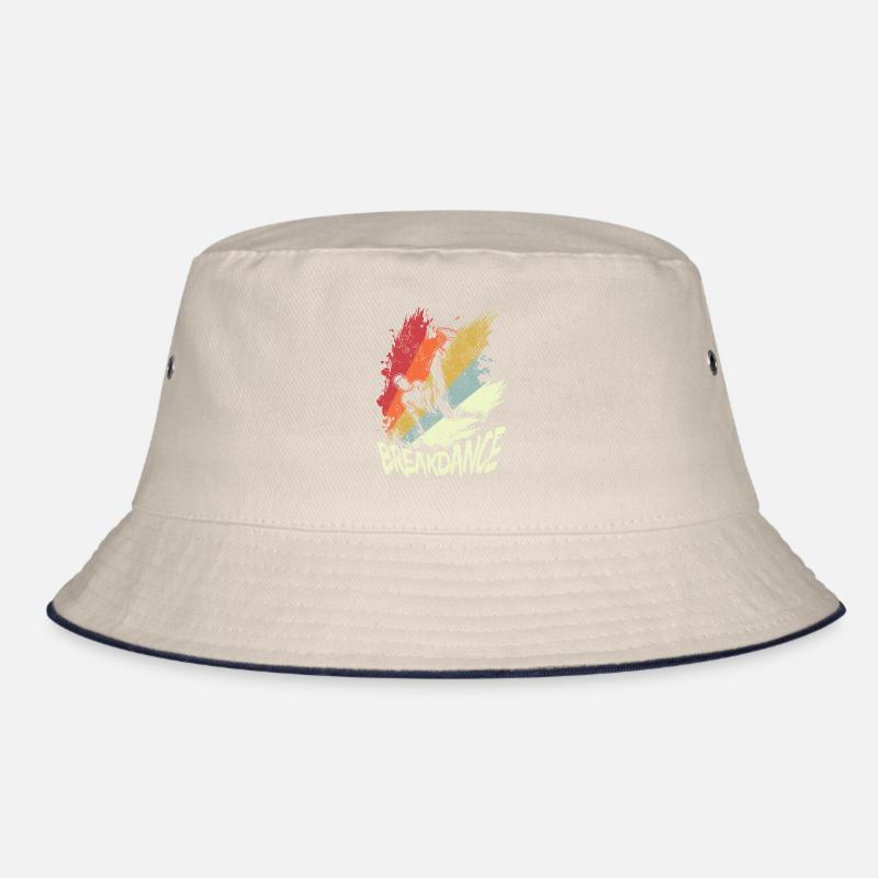 Vintage B-Boy Break Dancer Breakdancing Bucket Hat