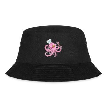 Octopus Cooking Cooking Spoon - Bucket Hat - black - Front - Lela (165cm)