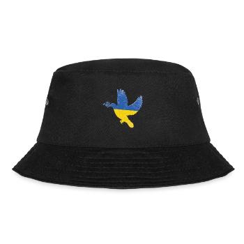 Symbole de paix du drapeau de l’Ukraine - Drapeau de l’Ukraine - Bob - noir - Devant - Lela (165cm)